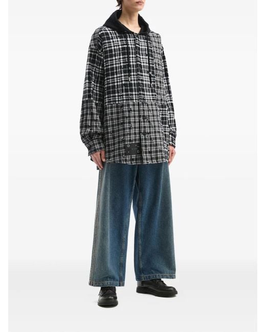 Musium Div. Black Checked Sweater for men