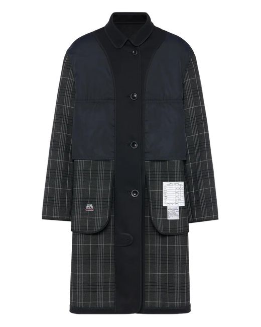 Maison Margiela Black Buttoned Coat for men
