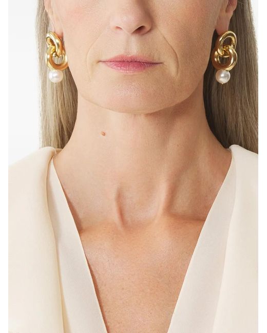 Lanvin Metallic Drop Earrings