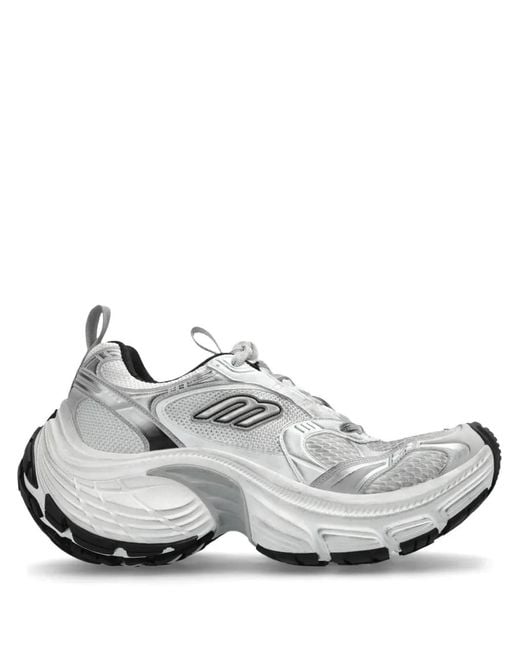 Balenciaga White Logo Plaque Sneakers