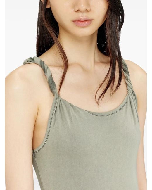 DIESEL Green D-Estiga-S1 Twisted-Strap Maxi Dress