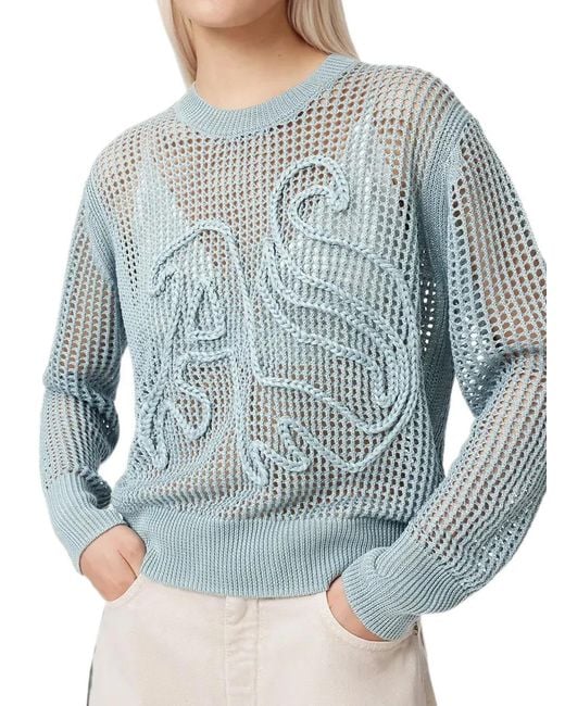 AllSaints Blue Pull Raelyn À Patch Logo