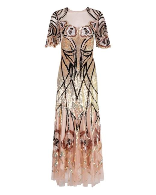 Temperley London Natalia スパンコール パーティドレス Pink