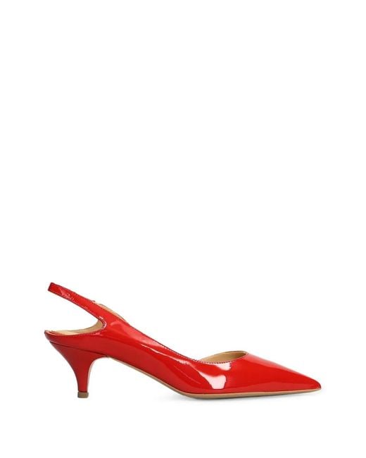 Fratelli Russo Red Escarpins En Cuir Verni À Bride Arrière