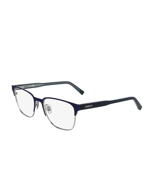 Lacoste Blue Square-Frame Glasses for men