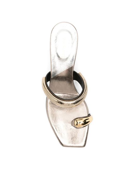 DONNARì White Toe-Ring Sandals