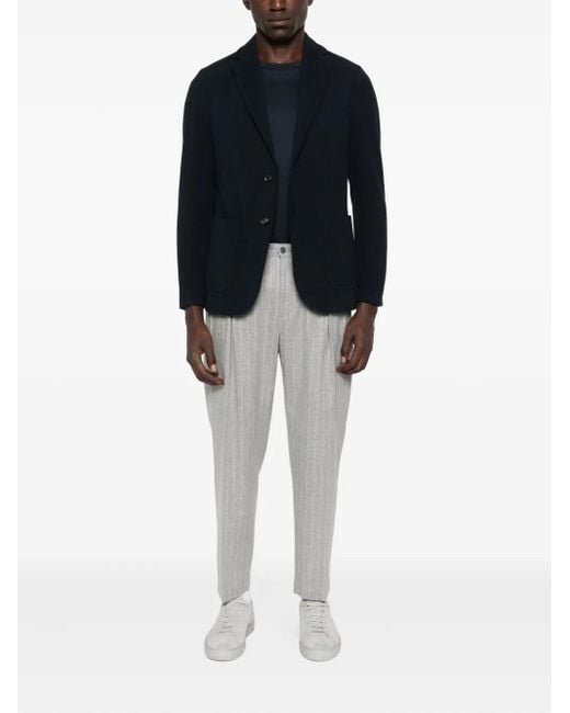 Circolo 1901 Blue Two-Button Patch-Pocket Blazer for men
