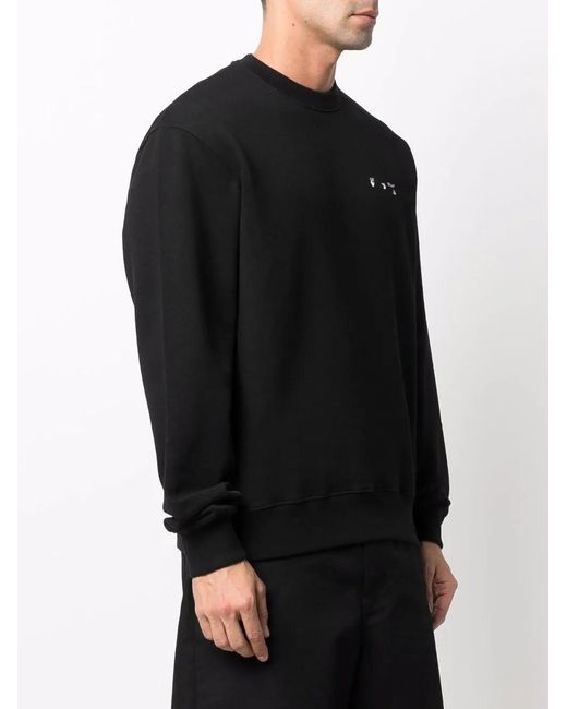 Off-White c/o Virgil Abloh Black Caravaggio Graphic Sweatshirt for men