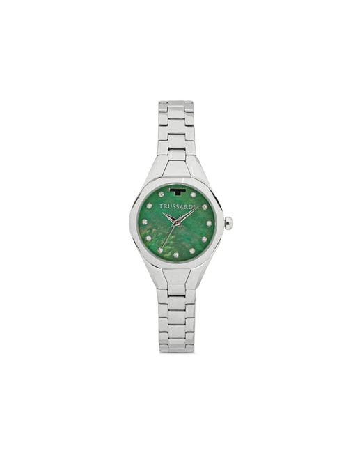 Trussardi Green Crystal-Embellished 30Mm