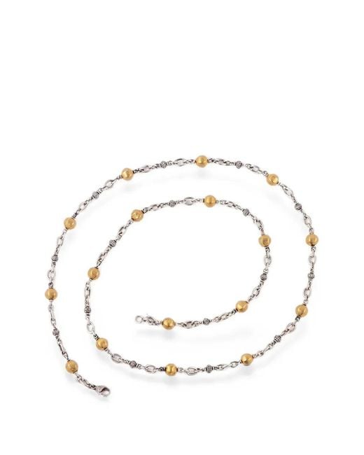 Sylva & Cie White Diamond Bead Necklace