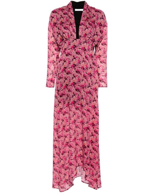 Robe Longue Nollie À Fleurs IRO en coloris Red