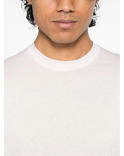 Tom Ford White Lyocell-Cotton Blend T-Shirt for men