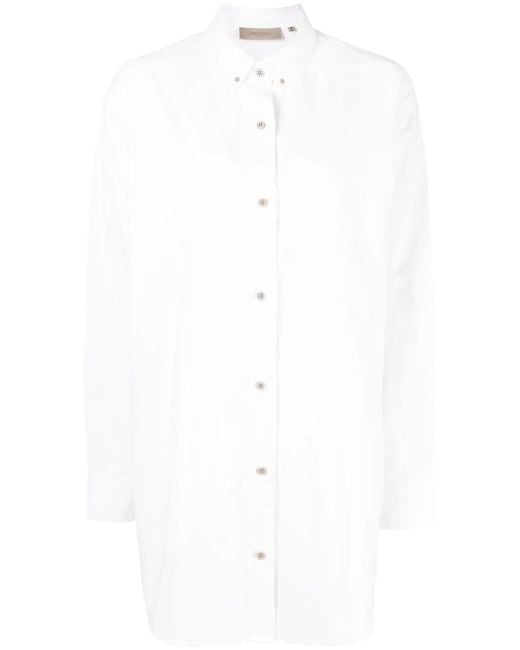 Fear Of God White Button-Down Long-Sleeved Shirt