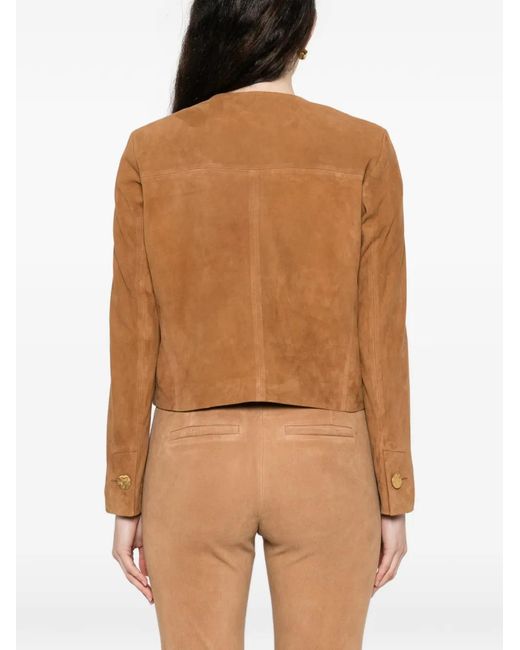 Arma Brown Jacke Mit Knopfleiste