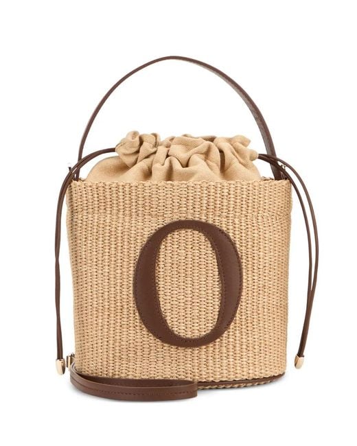Orciani Natural Zanzibar Woven-Design Logo-Patch Tote Bag