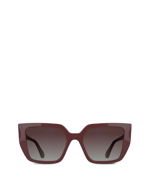 Karl Lagerfeld Purple Square-Frame Sunglasses