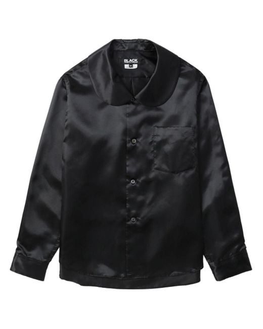 COMME DES GARÇON BLACK ラウンドカラーシャツ Black