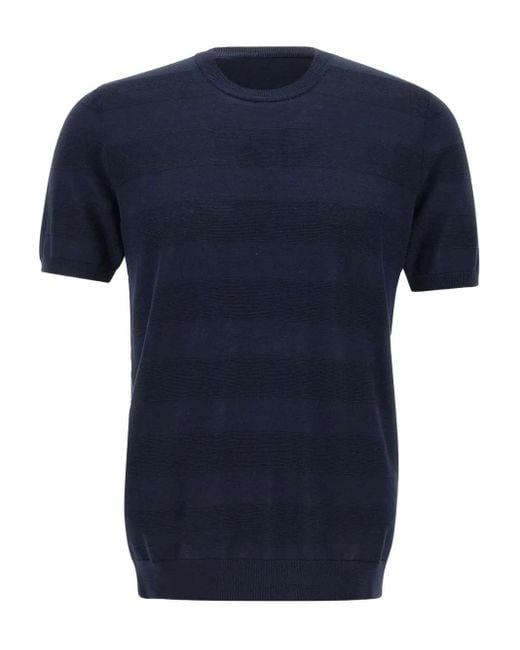 Kangra Blue Cotton Jumper for men
