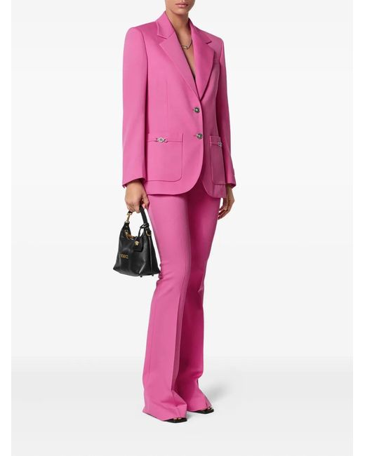 Versace Pink Flared Tailored Trousers