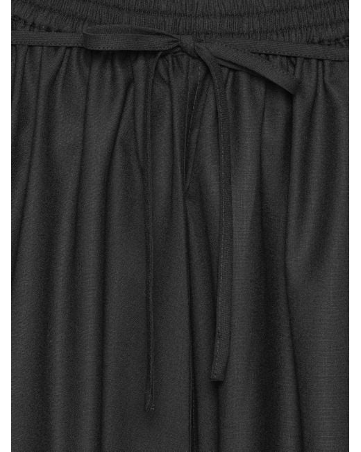 Henrik Vibskov Black Drawstring Straight Trousers