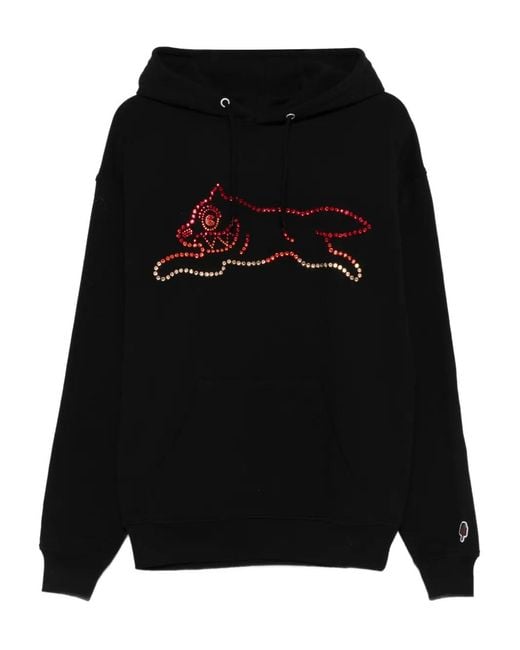 ICECREAM Black Graphic-Embellished Hoodie for men