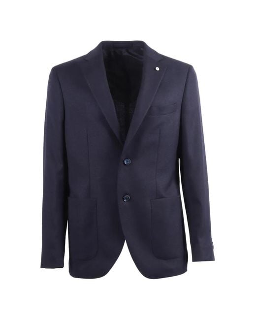 L.b.m. 1911 Blue Blazer À Simple Boutonnage for men