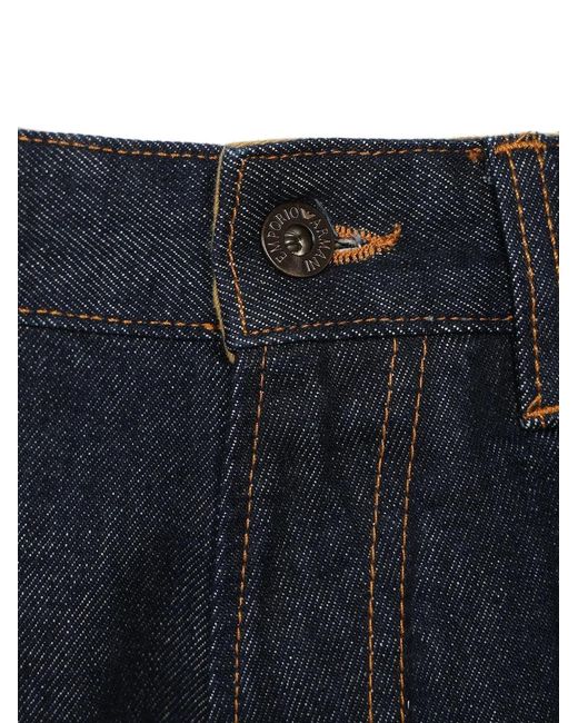 Emporio Armani Blue Wide-Leg Five-Pocket Jeans for men