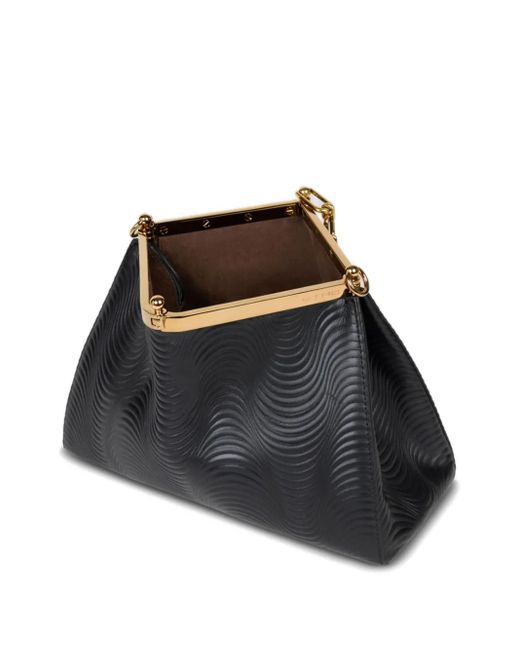 Etro Black Medium Vela Shoulder Bag