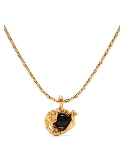 Alighieri Metallic The Captured Protection Onyx Necklace