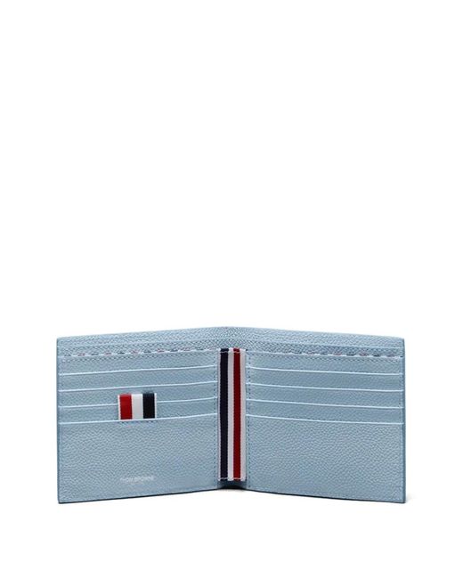 Thom Browne Blue Pebble Grain Bifold Wallet for men