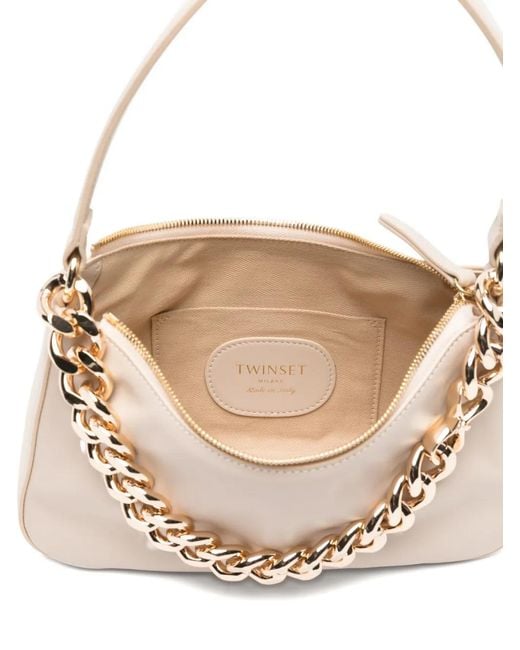 Twinset Natural Liliane Small Leather Bag