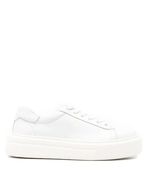 Gant White Leather Platform Sneakers