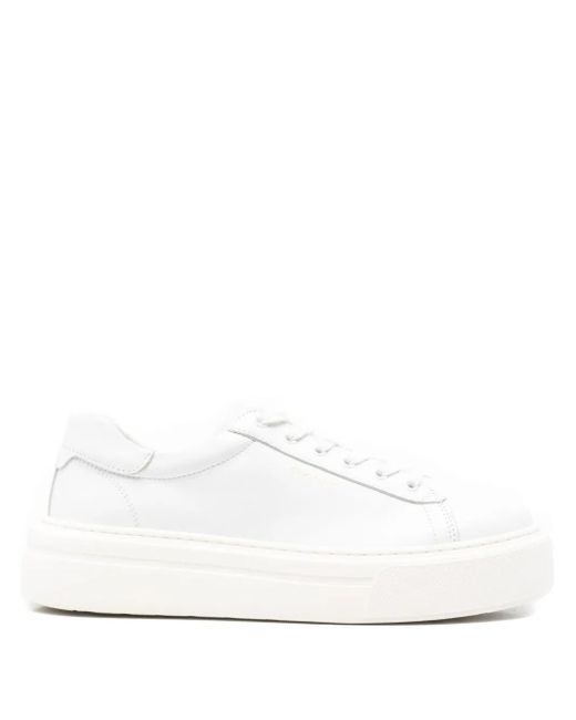 Gant White Leather Platform Sneakers