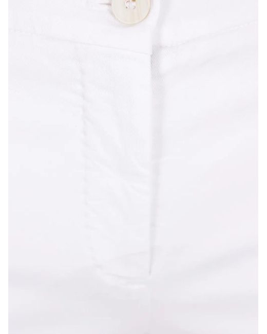 Incotex White Leyre Trousers