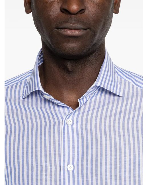 Borriello White Striped Shirt for men