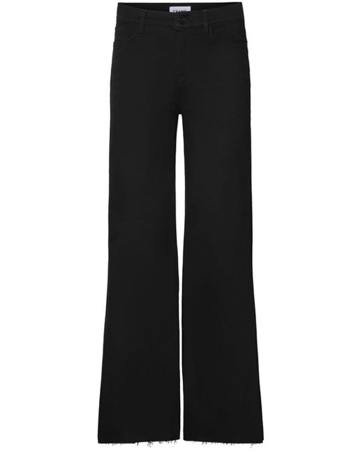 FRAME Black Weite Le Palazzo High-Rise-Jeans