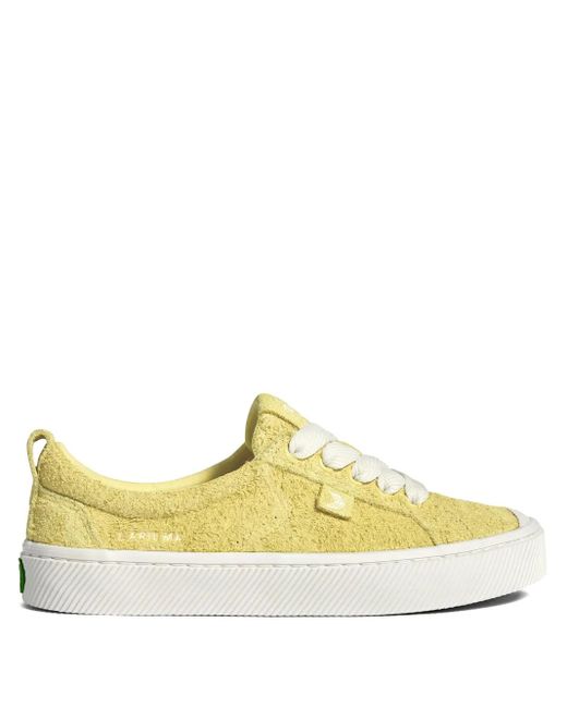 CARIUMA Yellow Oca Low Low-Top Suede Sneakers