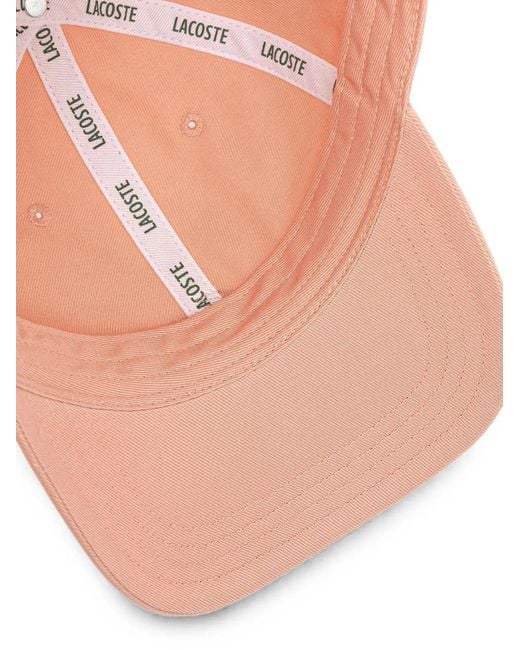 Lacoste Natural Logo-Patch Baseball Cap