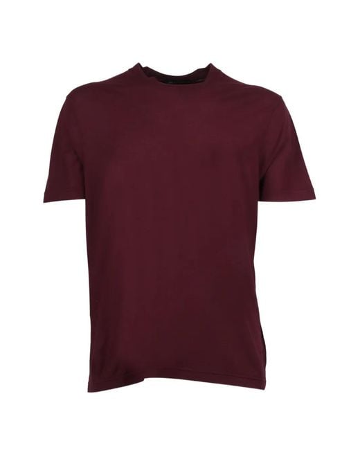 FILIPPO DE LAURENTIIS Red Short-Sleeve T-Shirt for men