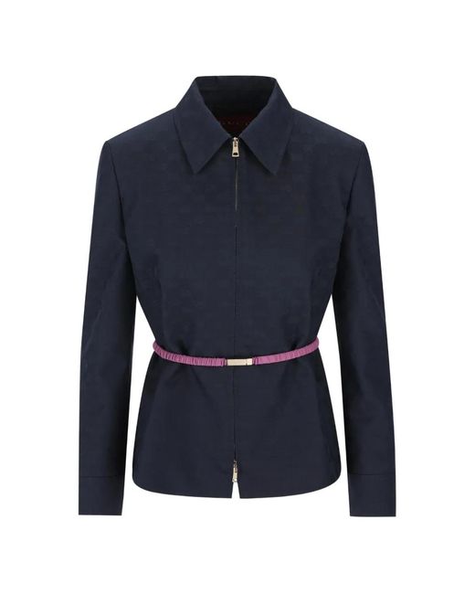 Gucci レディース ブルー Ggパターン ジャケット 【公式通販】