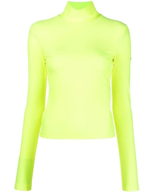 DIESEL Yellow High Collar T-Shirt