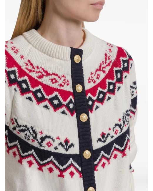 Cardigan En Laine Alberta Ferretti en coloris White