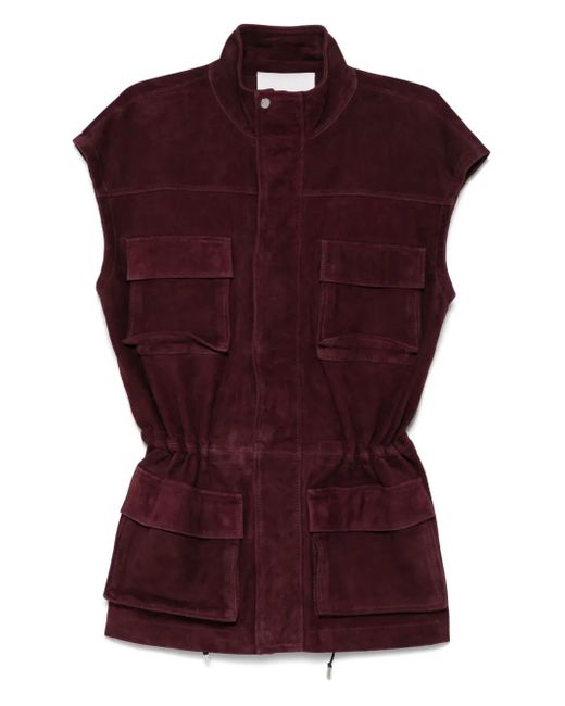 Frankie Shop Purple Turin Cargo Gilet