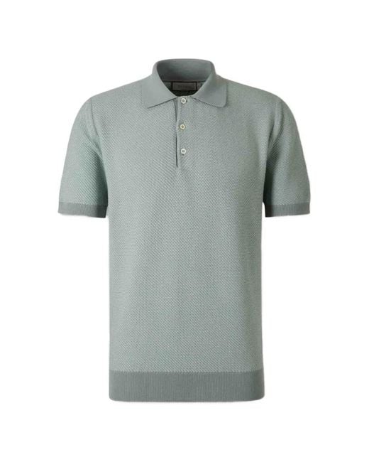 Canali Gray T-Shirt Boutonné for men