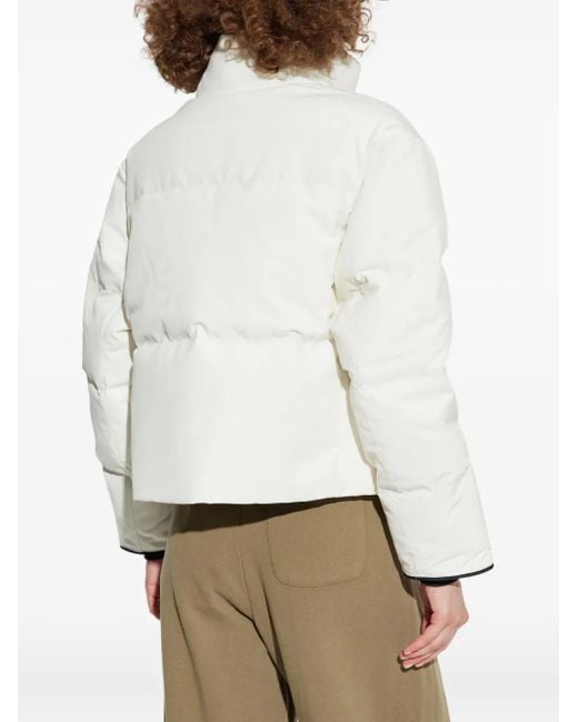 Canada Goose White Wattierte Grandview Jacke