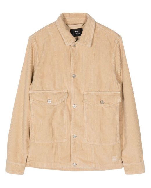 PS by Paul Smith Natural Organic-cotton Corduroy Shirt for men