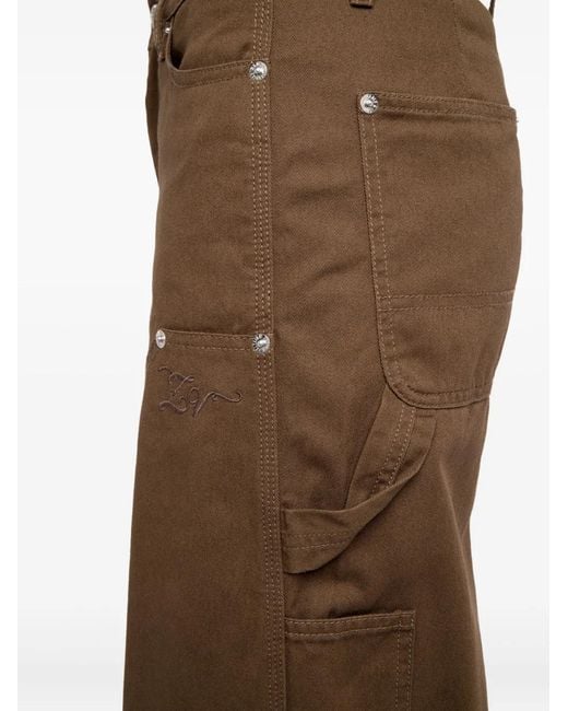 Zadig & Voltaire Brown Perya Studded Cotton Trousers