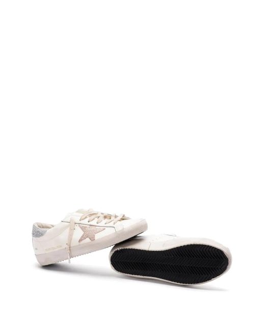 Golden Goose Deluxe Brand White "Super-Star" Sneakers