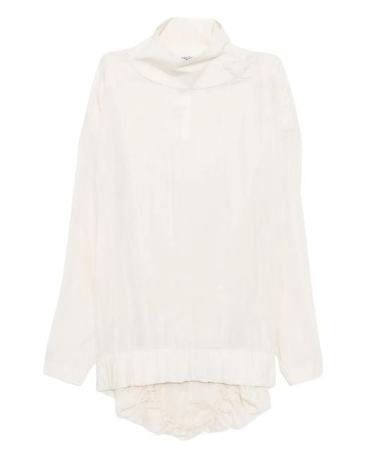 Jean Paul Gaultier White Layered Blouse