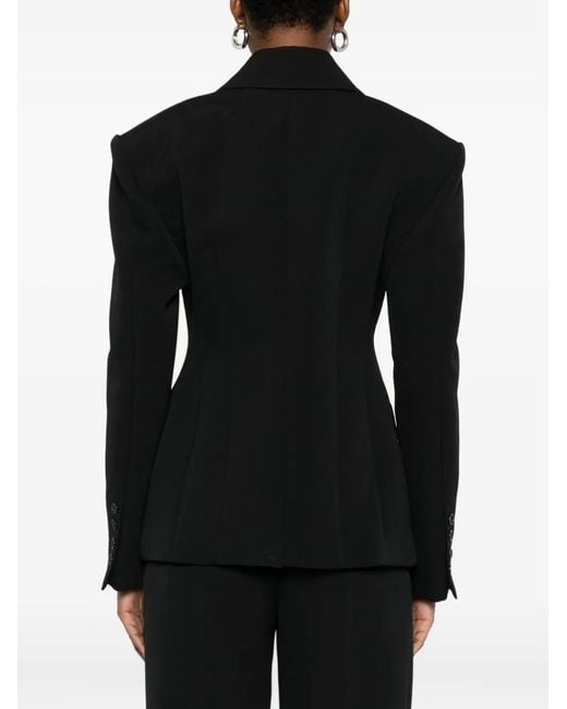 Frankie Shop Black Double-Breasted Blazer